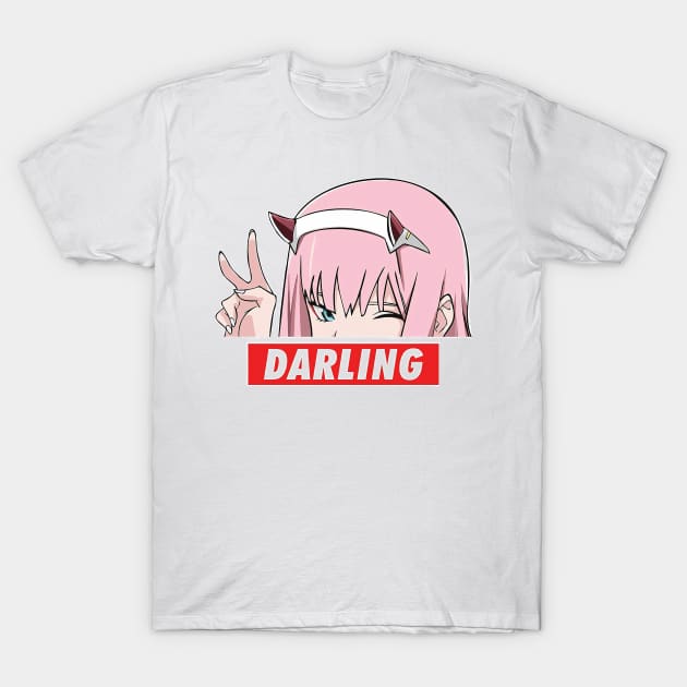 Zero two T-Shirt by Vhitostore